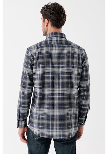 Koyu Lacivert Uzun Kollu Ekoseli Gabardin Sert Yaka Cepli Garnili Casual Comfort Fit Gömlek 1004235112-koyu Lacivert Koyu Lacivert Koyu Lacivert Uzun Kollu Ekoseli Gabardin Sert Yaka Cepli Garnili Casual Comfort Fit Gömlek 1004235112-koyu Lacivert Koyu Lacivert