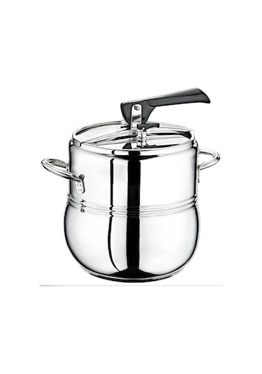 Oms 5104 Klasik Tombik Güveç Düdüklü Tencere 14 Litre Gri