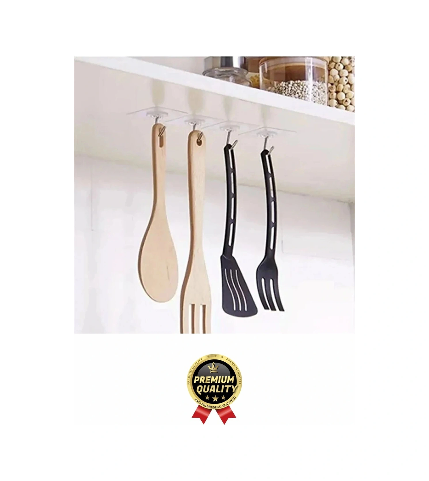 Çok Amaçlı Süper Güçlü Kendinden Yapışkanlı Kolay Montaj Duvar Mutfak Şeffaf Askılık Kancalı Askı Çok Renkli