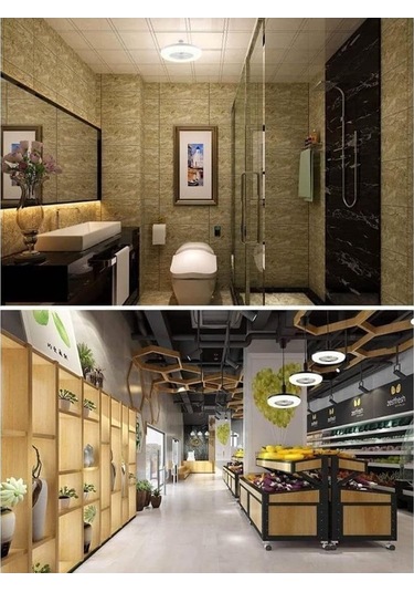 Ebitda Reedark E27 Akıllı Tavan Vantilatörü - Led, 3 Renk, Uzaktan Kumandalı, Sessiz, 230x230x110mm