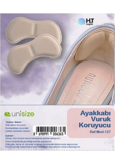 Kendinden Yapışkanlı Topuk Yastığı - Topuk Vurukları, Nasır Ve Kaymaları Önleyen Sürtünme Koruyucu