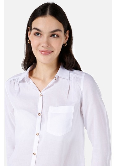 Colins Beyaz Kadın Gömlek U.kol Cl1068235 Q1.v1 Wht Beyaz