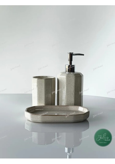 Julie's Brand Banyo Aksesuarları Seti 268373225 Bej