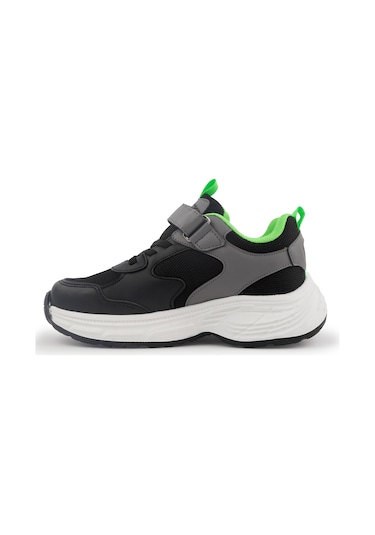Cool Dian Ortopedik Taban Unisex Çocuk Spor Ayakkabı Siyah