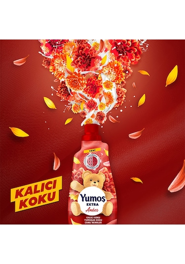 Yumoş Extra Konsantre Canlı Renkler Çamaşır Yumuşatıcısı Amber 3 x 1440 ML