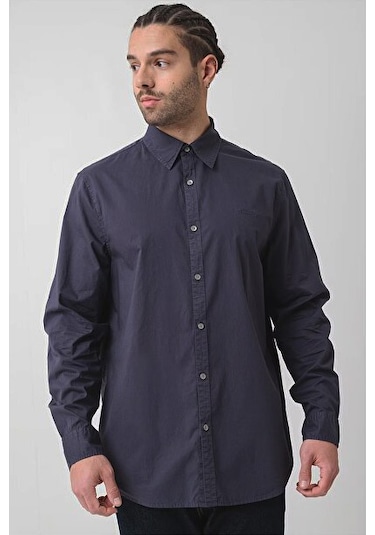Erkek Logolu Gömlek - Lacivert 4112002