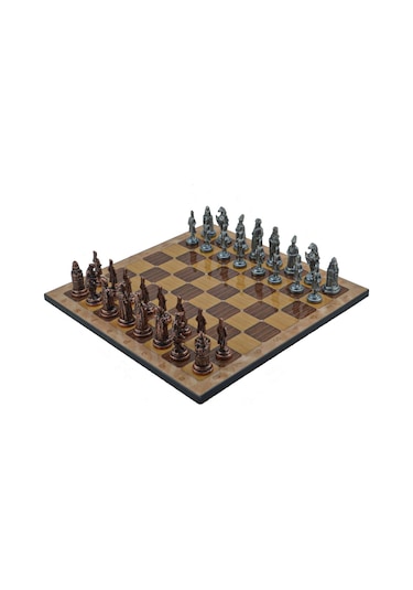 Gifthome Metal Satranç Takımı-seti Büyük osmanlı antik Ve Rustik