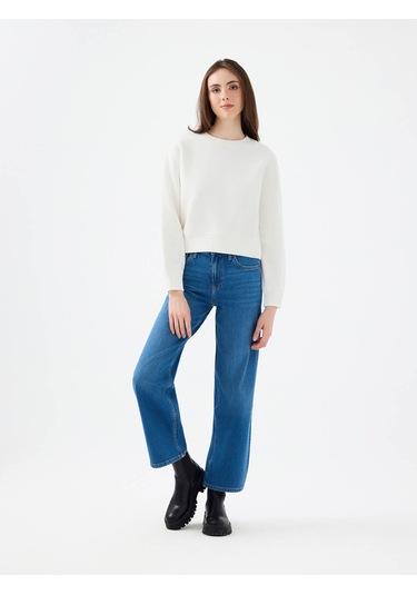 Loft Beyaz Kadın Sweatshirt Lf2041105 Beyaz