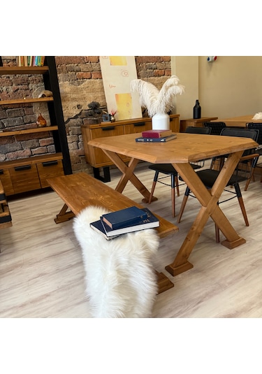 Ntconcept VitrA Masif Ahşap Ayaklı Bench