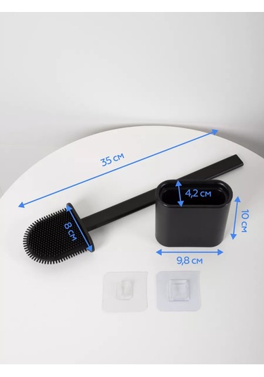 Bauheım Tuvalet İçin Silikondan Fırça 218831906 Siyah