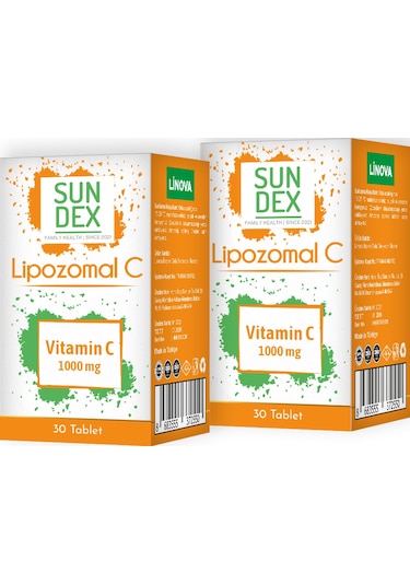 SUNDEX 2’li Paket Lipozomal C 1000 mg 30 Tablet