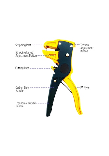 Papağan Pense Kablo Ucu Sıyırıcı Pense Kablo Soyucu Kesici