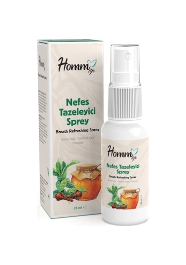 Homm Life Nefes Tazeleyici Ağız Spreyi 25 ML
