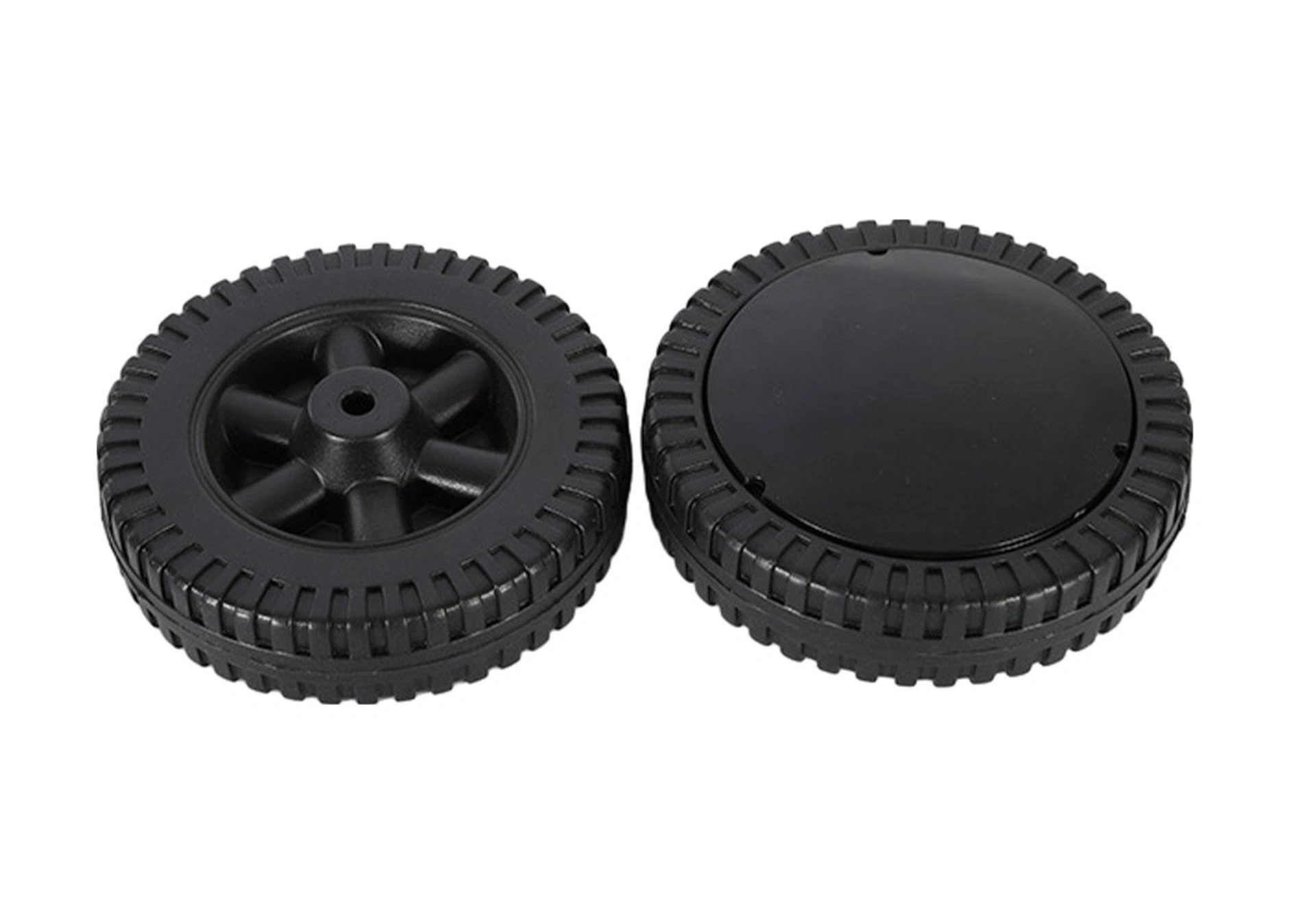 Yunboo 15cm/6" Pp Materyal Lüx Izgara Tekerlekleri, 4 Delikli Hafif Blower Tekerlek Seti 2 Adet , Eksen Yok Çok Renkli