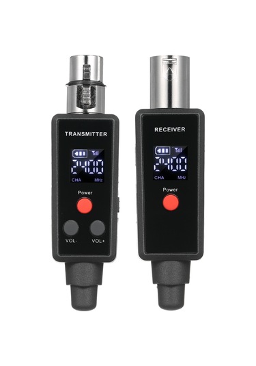 Xindoker Kablosuz Aktarım Sistemi - Mikrofon Ve Enstrüman Dönüştürücü, Kablolu Dinamik/kondansatör Mikrofon Uyumlu, Gri Renk