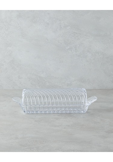 English Home Aura Cam Sunumluk 33x9x9 Cm Şeffaf Şeffaf