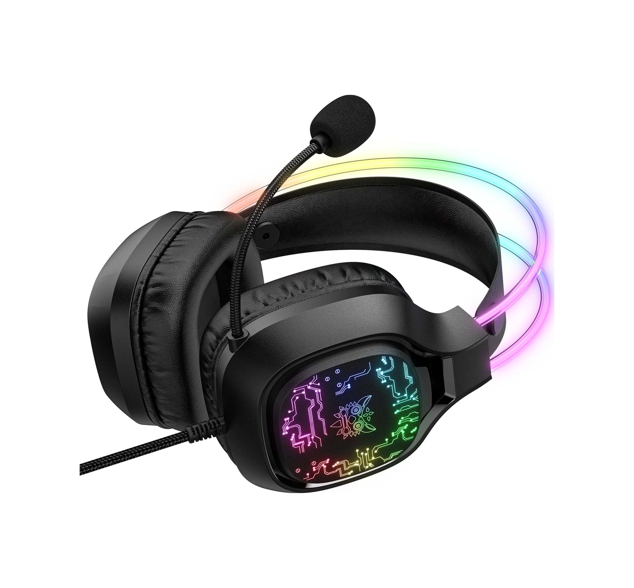 Sones Onıkuma X22 Usb + 3,5 Mm Renkli Işıklı Kablolu Oyuncu Kulaklığı Mikrofonlu, Kablo Uzunluğu: 1,8 M