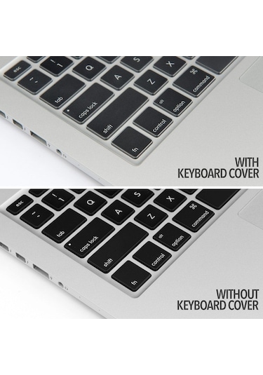 Macbook Uyumlu Si̇Li̇Kon Klavye Koruyucu Tr Türkçe