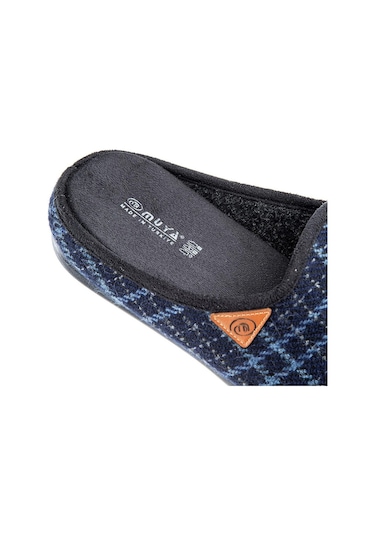 Muya Davis Anatomik Taban Kışlık Erkek Ev Terliği Lacivert