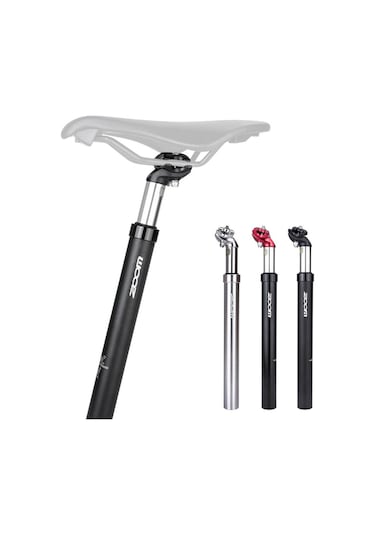 Zoom Bisiklet Süspansiyonlu Koltuk Direği Bisiklet Sele Direğinin Değiştirilmesi Alüminyum Ayarlanabilir Koltuk Borusu - Kırmızı/31.6x350mm