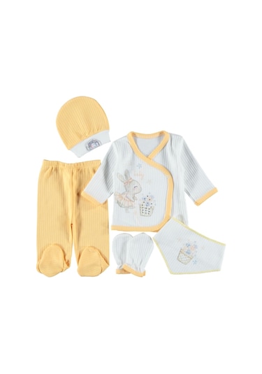 By Concon Conconi Sari2 5 Li Zibin Seti Hastane Çikiş Seti Sarı