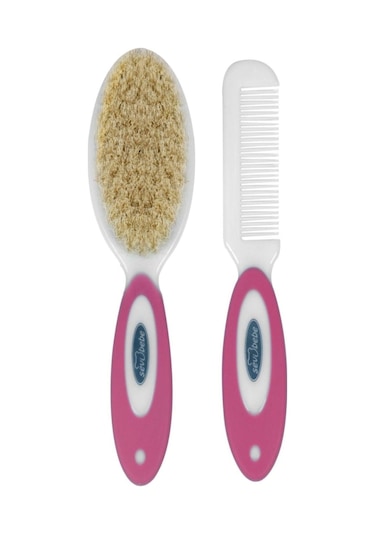 Sevi Bebe Naturel Fırça Tarak Seti Pembe