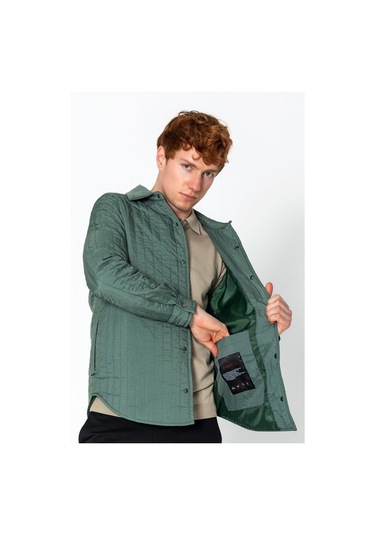 Erkek Regular Çok Cepli Astarlı Kısa Mont 001