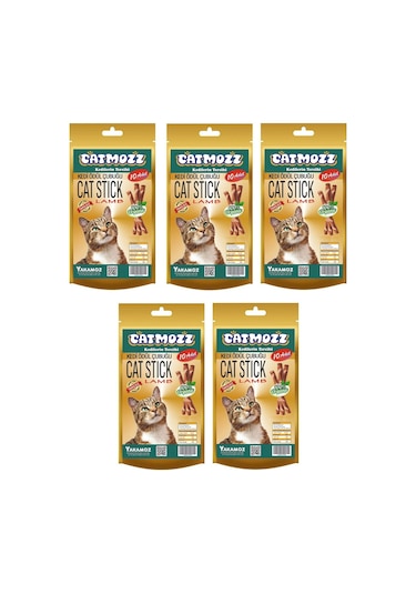 Catmozz Kuzu Etli Yetişkin Kedi Ödül Çubuğu 5 x 10'lu