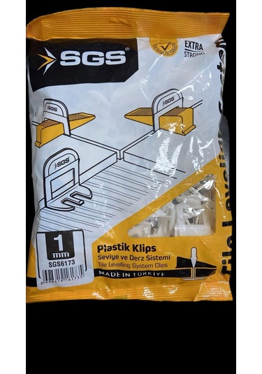 Sgs 6173 Derz Seviye Tespit Klipsi 1mm 100ad