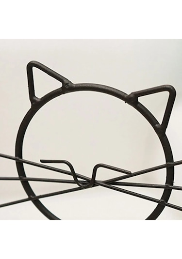 Yunboo Altın Renkli Kedi Figürlü Demir Ve Cam Suluk, Su Bitkileri İçin Ev Dekorasyonu, Norveç Stili Vazo