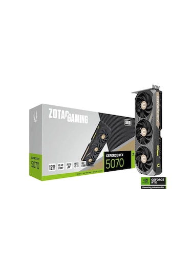 Zotac Geforce Rtx 5070 Gamıng Solıd Oc 12GB Gddr7 192BIT Dlss 4 Ekran Kartı