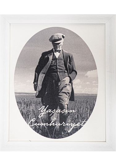 Yaşasın Cumhuriyet ve Atatürk Kanvas Tablo