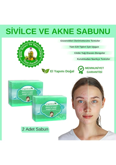 Organicsun Akne ve Sivilce Karşıtı Sabun 2 x 140 G