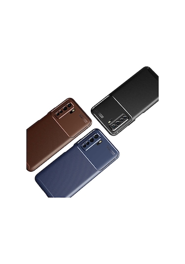 Huawei P40 Lite 5G Kilif Karbon Silikon Case 362048314
