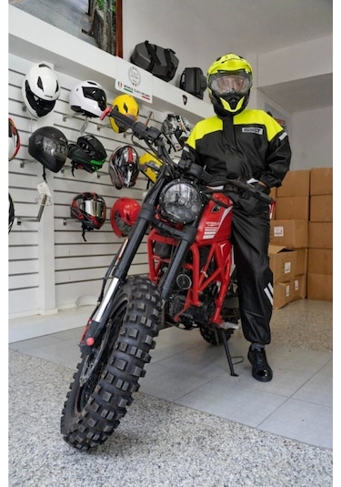 Forte Gt 1134 Cepli Motosiklet Yağmurluk Takımı Sarı