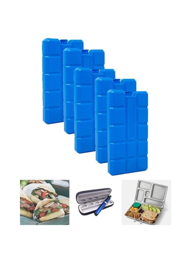 400ml İçi Su Dolu Buz Kasedi 48 Saat Korumalı Buz Aküsü 5 Adet