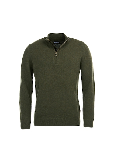 Barbour Holden Half Zip Kazak Ol91 Olıve Marl-ol91 Olıve Marl Haki