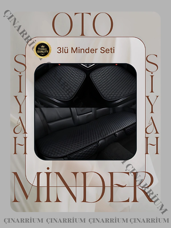 Ssangyong Korando C300 2019 Ve Sonrası Ön Ve Arka Takım Koltuk Minderi Siyah Deri Siyah Dikis