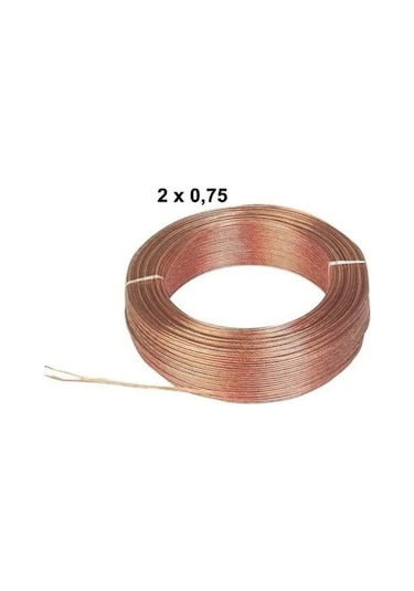 2x0,75 Kordon Yassı Kablo Cca Kablo 25 Metre