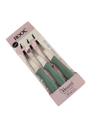 Ro Oc Harvest Yeşil Dilimleme Bıçağı Seti 3 Parça Yeşil