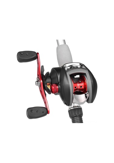 Yuntech01 Sol El 12+1 Piyano Rulosu 8.1:1 Diş Oranı Manyetik Fren Sistemi Alüminyum Bobin Yumuşak Çalışma Yem Atma Makinesi