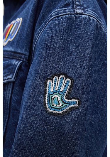 Adelina Koyu Mavi Kadın Denim Ceket-indigo İndigo