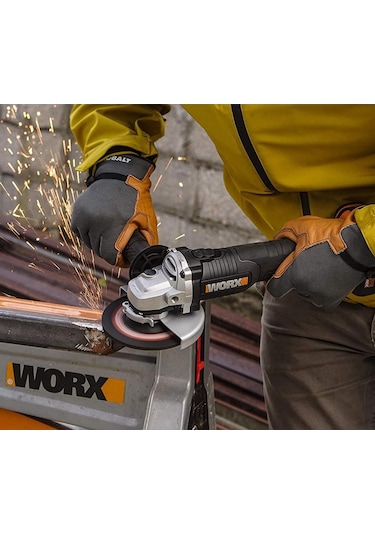 Worx WX812.9C 20 V 2.0 Ah 125 MM Kömürsüz Profesyonel Tek Akülü Şarjlı Avuç Taşlama