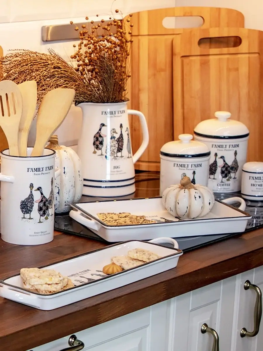 Lefard 200 Ml Porselen Kapaklı Şekerlik "aile Çiftliği" 155852439 Beyaz