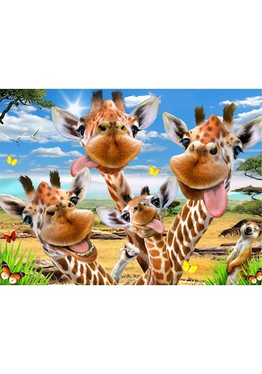 Prime 3d - Zürafa Pelüş Ve Selfie 48 Parça Puzzle 15802