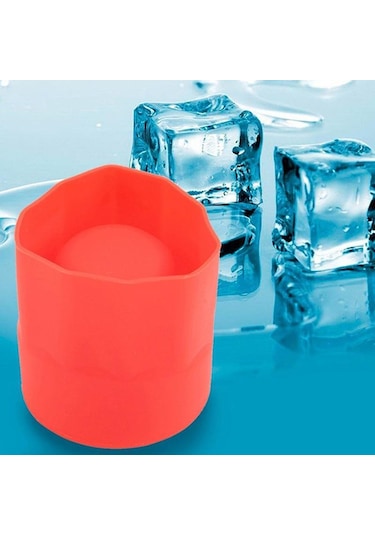 Silikon Bardak Buz Küpü Tepsi Dondurularak Kalıp Bar Jöle Puding Çikolata Kalıp Makinesi