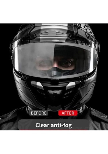 Motosiklet Kask Vizör Buğu Önleyici Pinlock Üniversal Dayanıklı Nano Kaplama Yapışkan Anti Fog