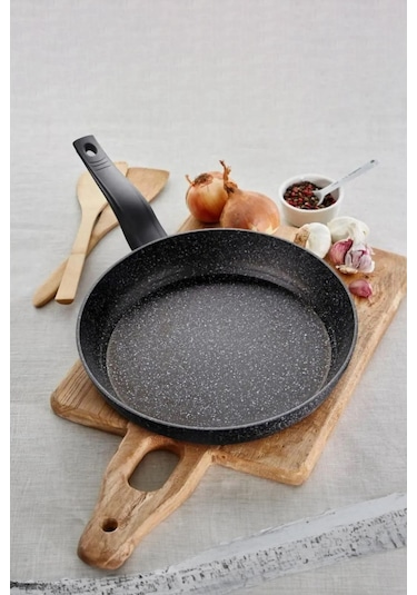 DİEZ 28 cm Granit Tava Siyah