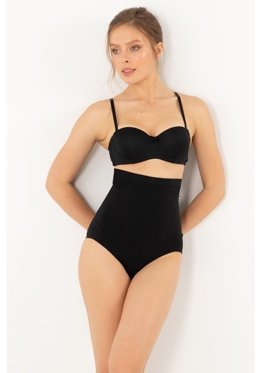 Doremi Yüksek Bel Toparlayıcı Dikişsiz Seamless Külot Siyah