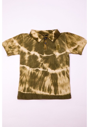 Erkek Çocuk Tshirt Polo Yaka A27 Yeşil